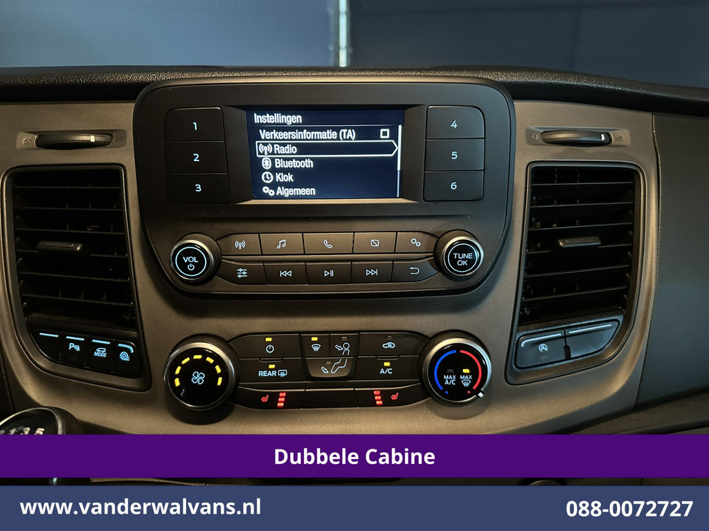 Ford Transit Custom 2.0 TDCI 130pk L2H1 Dubbele Cabine Euro6 inrichting | Airco | 5-Zits | Imperiaal | LED | Cruisecontrol Stoelverwarming, Parkeersensoren, 2800kg trekvermogen 16