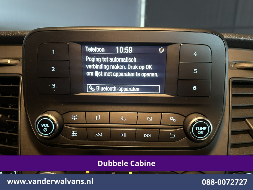 Ford Transit Custom 2.0 TDCI 130pk L2H1 Dubbele Cabine Euro6 inrichting | Airco | 6-Zits | LED | Cruisecontrol | Parkeersensoren Achterklep, 2800kg Trekvermogen 17