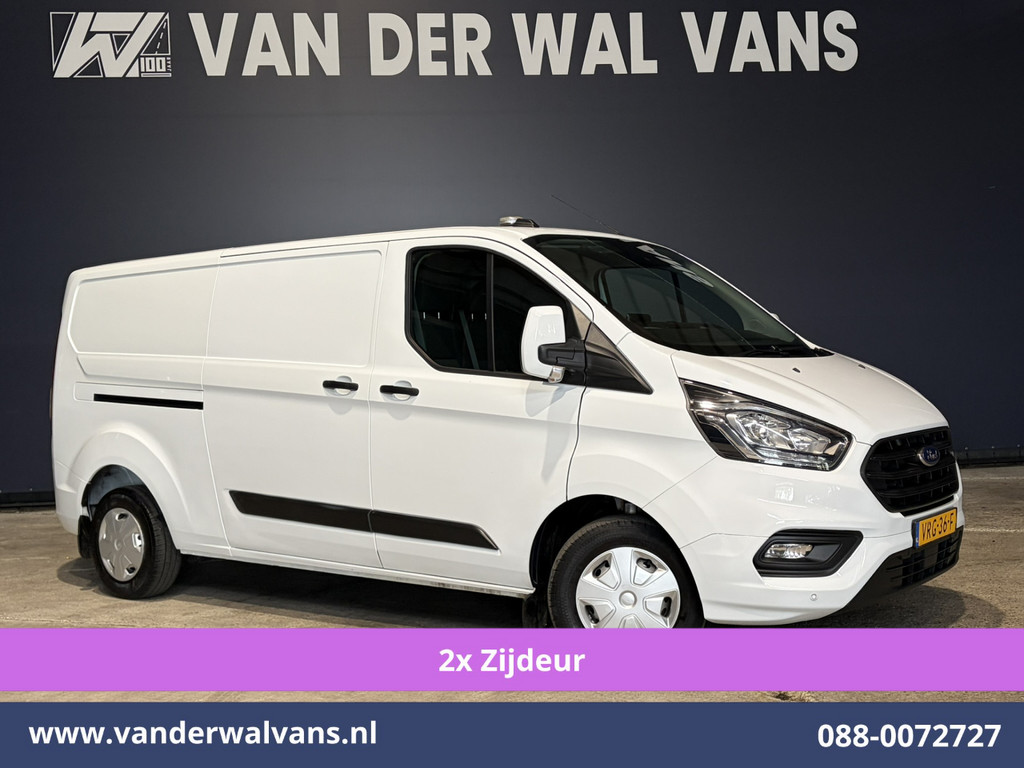 Ford Transit Custom 2.0 TDCI 130pk L2H1 Euro6 Airco | 2x zijdeur | Camera | Navigatie | LED | Cruisecontrol | 2800kg Trekhaak Android Auto, Parkeersensoren, Verwarmde voorruit, Bijrijdersbank, Achterklep