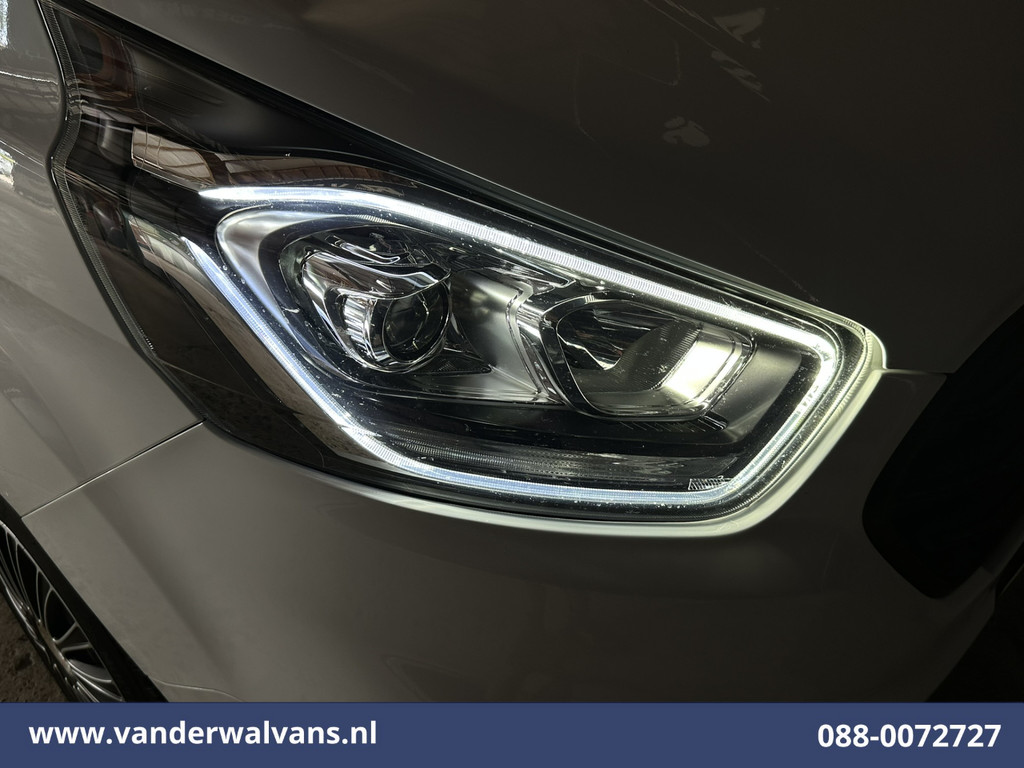 Ford Transit Custom 2.0 TDCI 130pk L2H1 Euro6 Airco | Android Auto | Stoelverwarming | Cruisecontrol | Parkeersensoren 2800kg trekvermogen, verwarmde voorruit, bijrijdersbank, LED 12