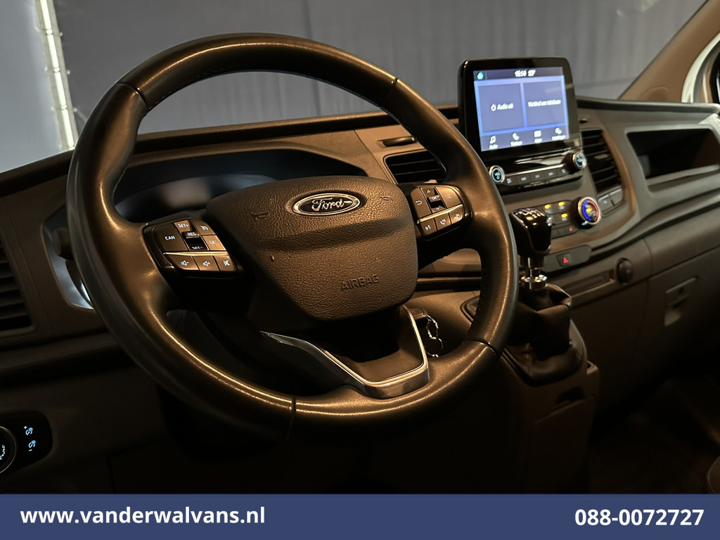 Ford Transit Custom 2.0 TDCI 130pk L2H1 Euro6 Airco | Android Auto | Stoelverwarming | Cruisecontrol | Parkeersensoren 2800kg trekvermogen, verwarmde voorruit, bijrijdersbank, LED 13