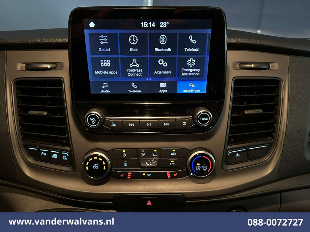 Ford Transit Custom 2.0 TDCI 130pk L2H1 Euro6 Airco | Android Auto | Stoelverwarming | Cruisecontrol | Parkeersensoren 2800kg trekvermogen, verwarmde voorruit, bijrijdersbank, LED 15