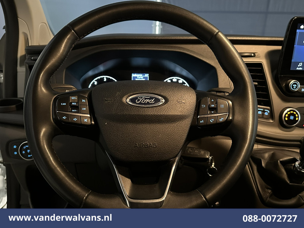 Ford Transit Custom 2.0 TDCI 130pk L2H1 Euro6 Airco | Android Auto | Stoelverwarming | Cruisecontrol | Parkeersensoren 2800kg trekvermogen, verwarmde voorruit, bijrijdersbank, LED 18
