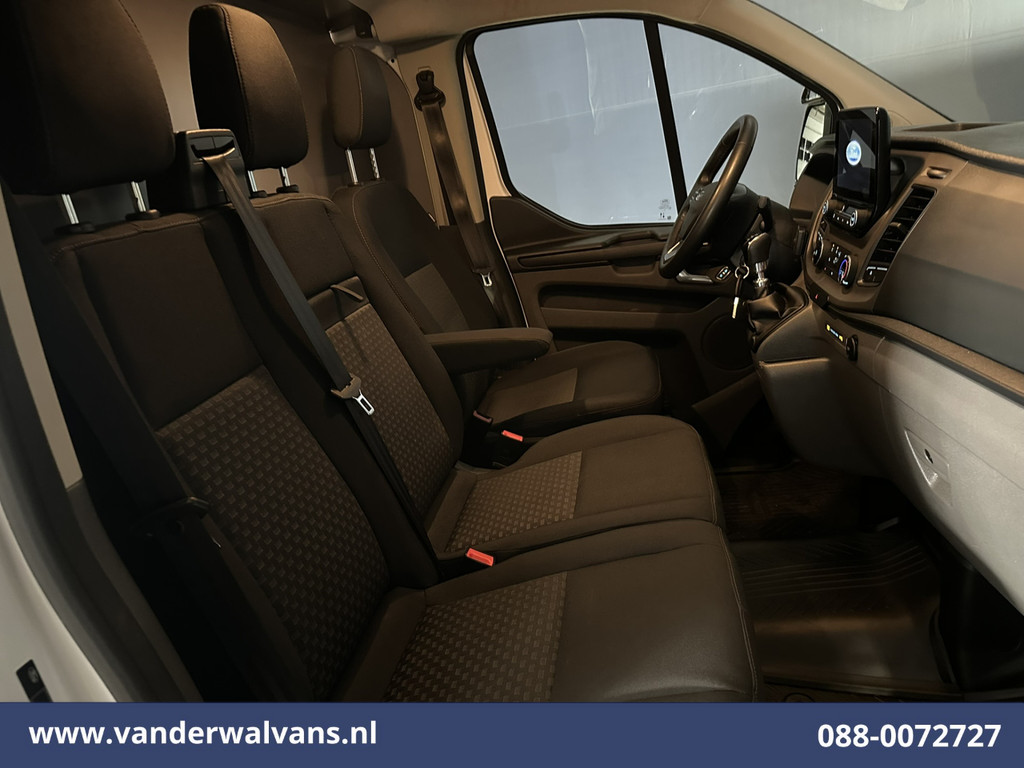Ford Transit Custom 2.0 TDCI 130pk L2H1 Euro6 Airco | Camera | 2800kg Trekhaak | LED | Android Auto Cruisecontrol, Verwarmde voorruit, Stoelverwarming, Parkeersensoren, Bijrijdersbank 7
