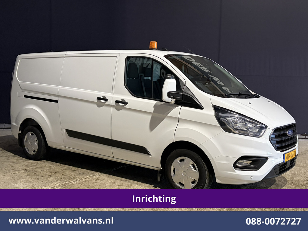 Ford Transit Custom 2.0 TDCI 130pk L2H1 Inrichting Euro6 Airco | Camera | Omvormer | LED | Cruisecontrol | Verwarmde voorruit Parkeersensoren, 2800kg trekvermogen, Bijrijdersbank 11