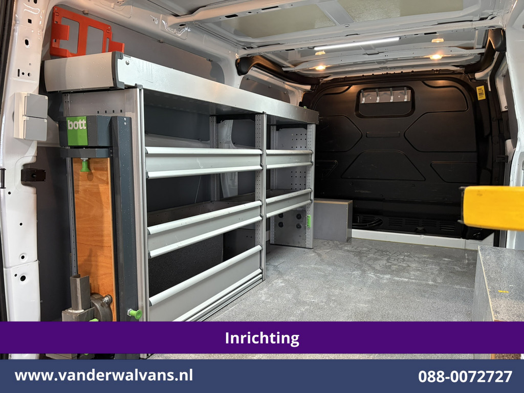 Ford Transit Custom 2.0 TDCI 130pk L2H1 Inrichting Euro6 Airco | Camera | Omvormer | LED | Cruisecontrol | Verwarmde voorruit Parkeersensoren, 2800kg trekvermogen, Bijrijdersbank 14