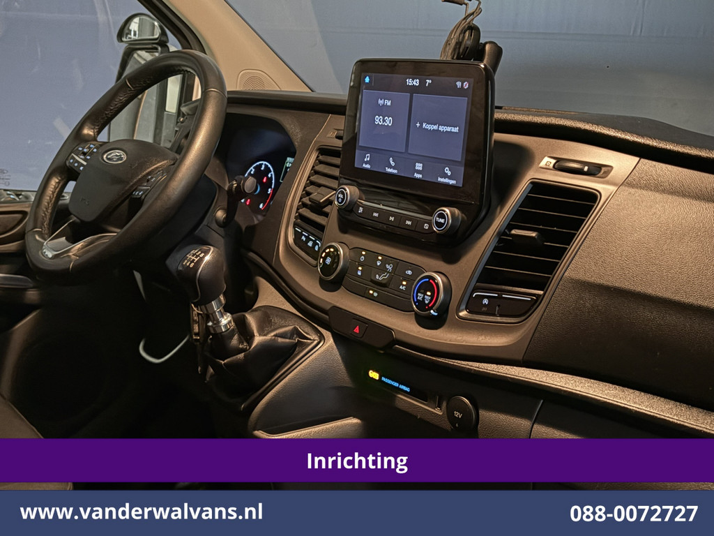 Ford Transit Custom 2.0 TDCI 130pk L2H1 Inrichting Euro6 Airco | Camera | Omvormer | LED | Cruisecontrol | Verwarmde voorruit Parkeersensoren, 2800kg trekvermogen, Bijrijdersbank 17