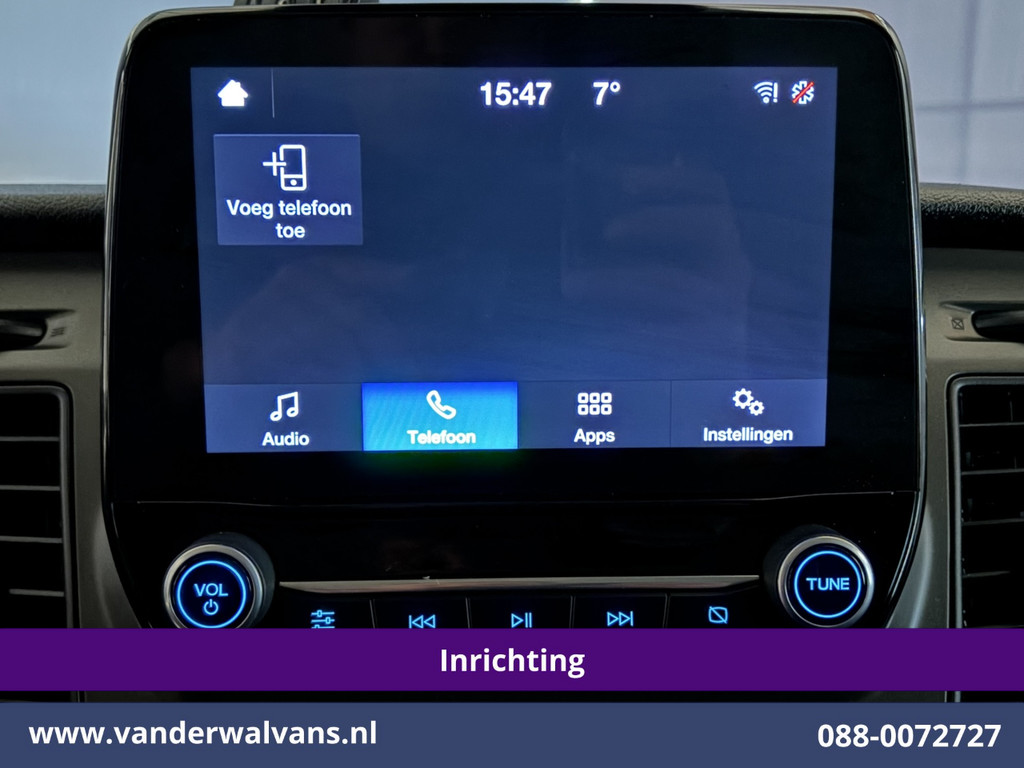 Ford Transit Custom 2.0 TDCI 130pk L2H1 Inrichting Euro6 Airco | Camera | Omvormer | LED | Cruisecontrol | Verwarmde voorruit Parkeersensoren, 2800kg trekvermogen, Bijrijdersbank 19