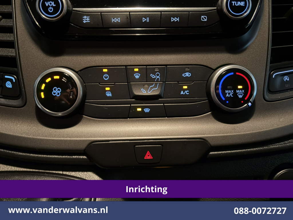 Ford Transit Custom 2.0 TDCI 130pk L2H1 Inrichting Euro6 Airco | Camera | Omvormer | LED | Cruisecontrol | Verwarmde voorruit Parkeersensoren, 2800kg trekvermogen, Bijrijdersbank 8