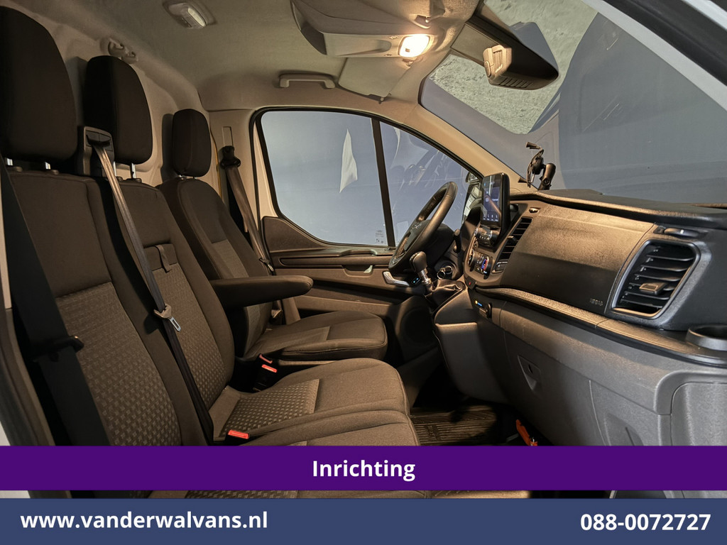 Ford Transit Custom 2.0 TDCI 130pk L2H1 Inrichting Euro6 Airco | Camera | Omvormer | LED | Cruisecontrol | Verwarmde voorruit Parkeersensoren, 2800kg trekvermogen, Bijrijdersbank 9