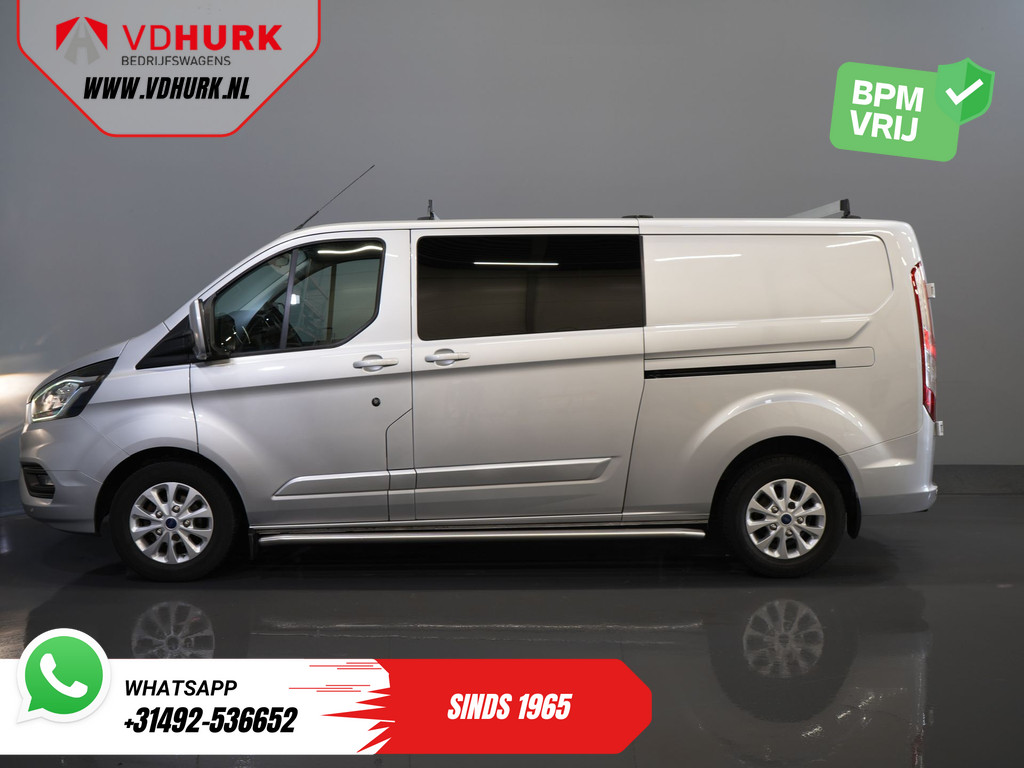 Ford Transit Custom 2.0 TDCI 130 pk L2 Limited DC Dubbel Cabine 2xSchuifdeur/ Stoelverw./ Carplay/ Cruise/ PDC/ Camera/ Navi/ Trekhaak/ Alarm III 10