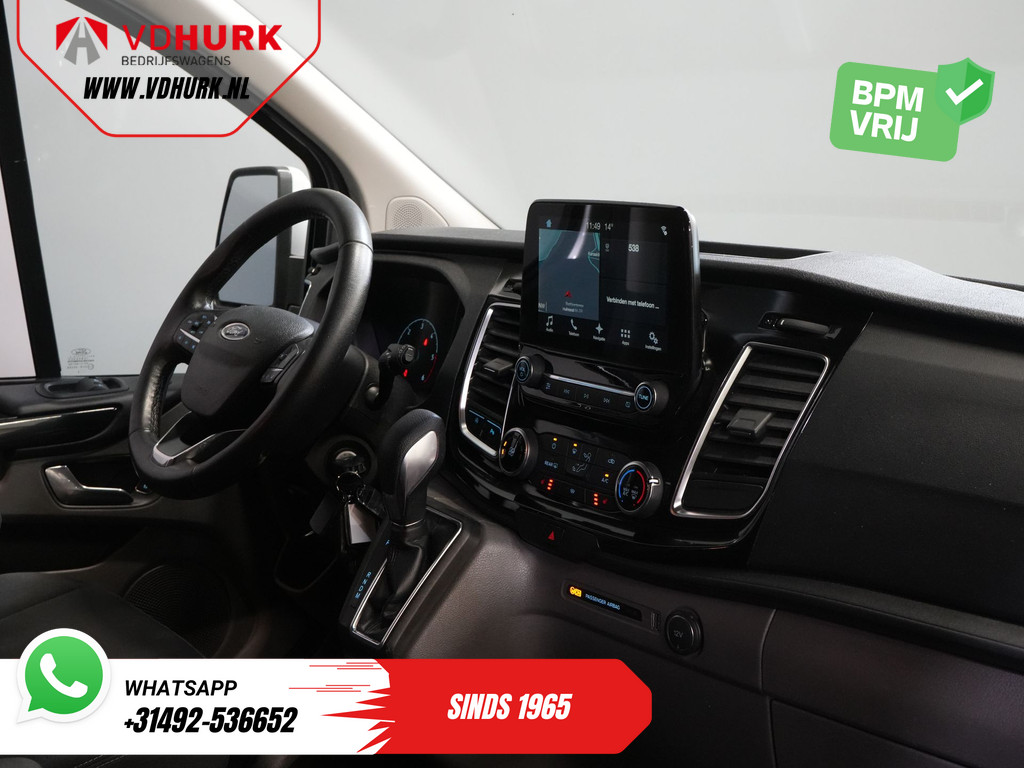 Ford Transit Custom 2.0 TDCI 130 pk L2 Limited DC Dubbel Cabine 2xSchuifdeur/ Stoelverw./ Carplay/ Cruise/ PDC/ Camera/ Navi/ Trekhaak/ Alarm III 3