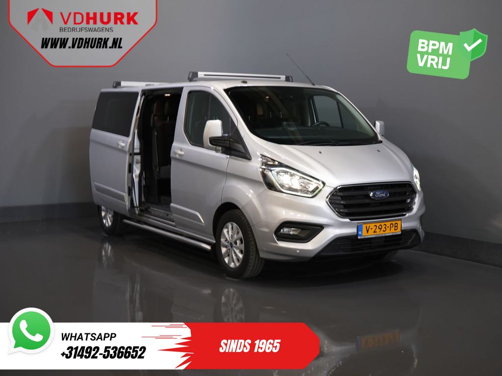 Ford Transit Custom 2.0 TDCI 130 pk L2 Limited DC Dubbel Cabine 2xSchuifdeur/ Stoelverw./ Carplay/ Cruise/ PDC/ Camera/ Navi/ Trekhaak/ Alarm III 9
