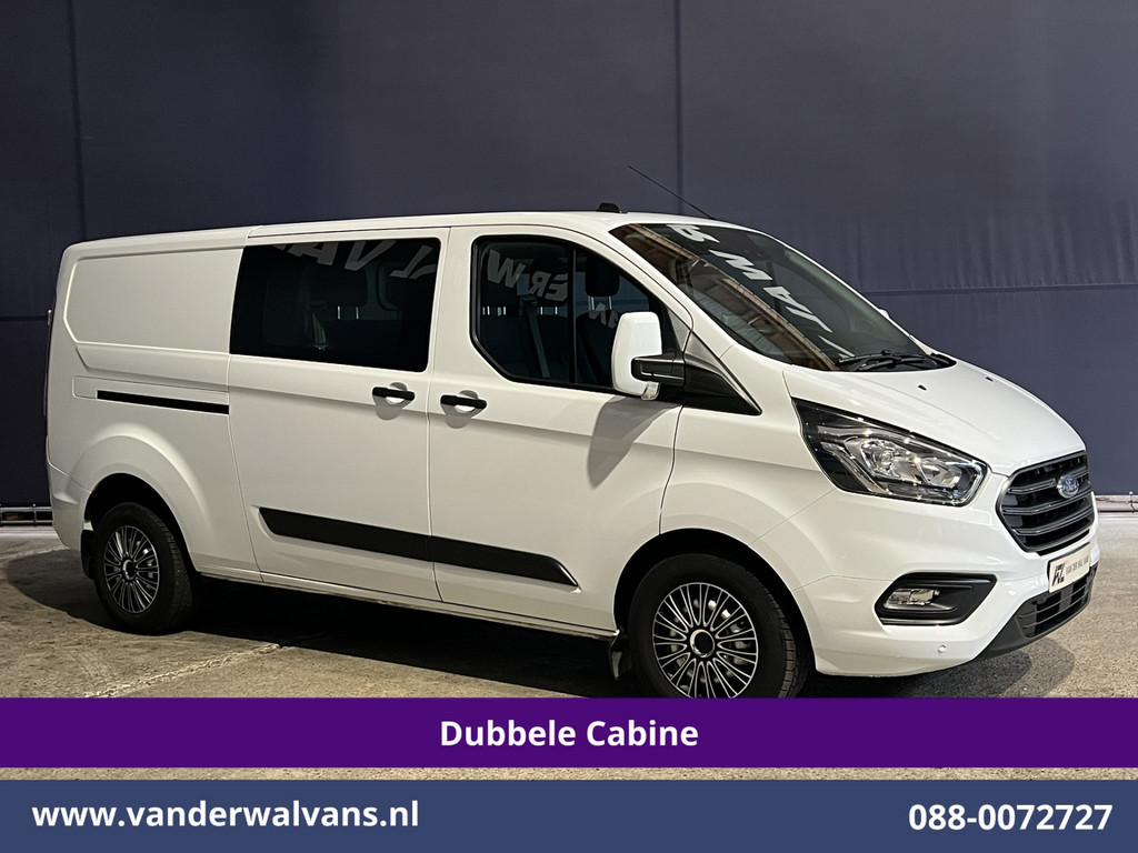 Ford Transit Custom 2.0 TDCI 131pk Automaat L2H1 Dubbele Cabine Euro6 Airco | 6-Zits | Camera | Navigatie | LED | Adaptieve Cruisecontrol Apple Carplay, Trekhaak, Stoelverwarming, Verwarmde voorruit 11