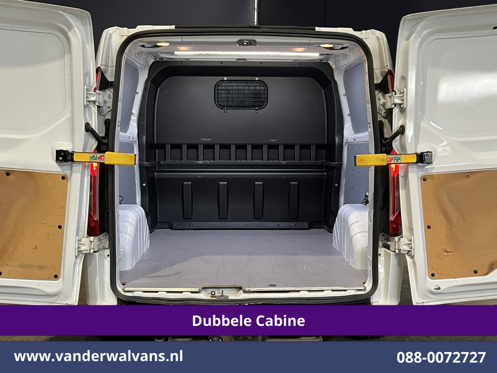 Ford Transit Custom 2.0 TDCI 131pk Automaat L2H1 Dubbele Cabine Euro6 Airco | 6-Zits | Camera | Navigatie | LED | Adaptieve Cruisecontrol Apple Carplay, Trekhaak, Stoelverwarming, Verwarmde voorruit 14