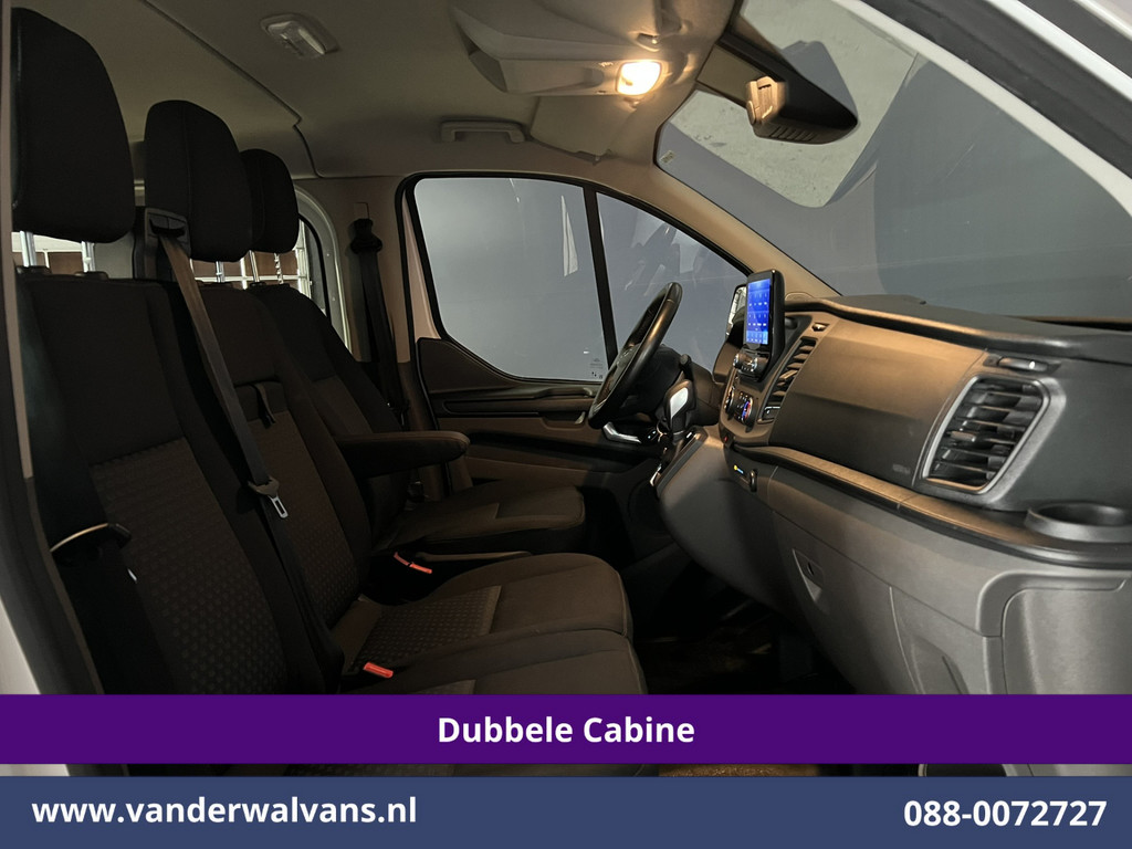 Ford Transit Custom 2.0 TDCI 131pk Automaat L2H1 Dubbele Cabine Euro6 Airco | 6-Zits | Camera | Navigatie | LED | Adaptieve Cruisecontrol Apple Carplay, Trekhaak, Stoelverwarming, Verwarmde voorruit 15