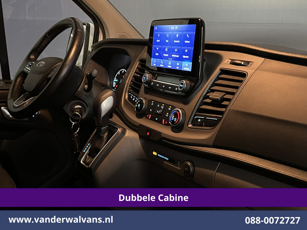 Ford Transit Custom 2.0 TDCI 131pk Automaat L2H1 Dubbele Cabine Euro6 Airco | 6-Zits | Camera | Navigatie | LED | Adaptieve Cruisecontrol Apple Carplay, Trekhaak, Stoelverwarming, Verwarmde voorruit 16