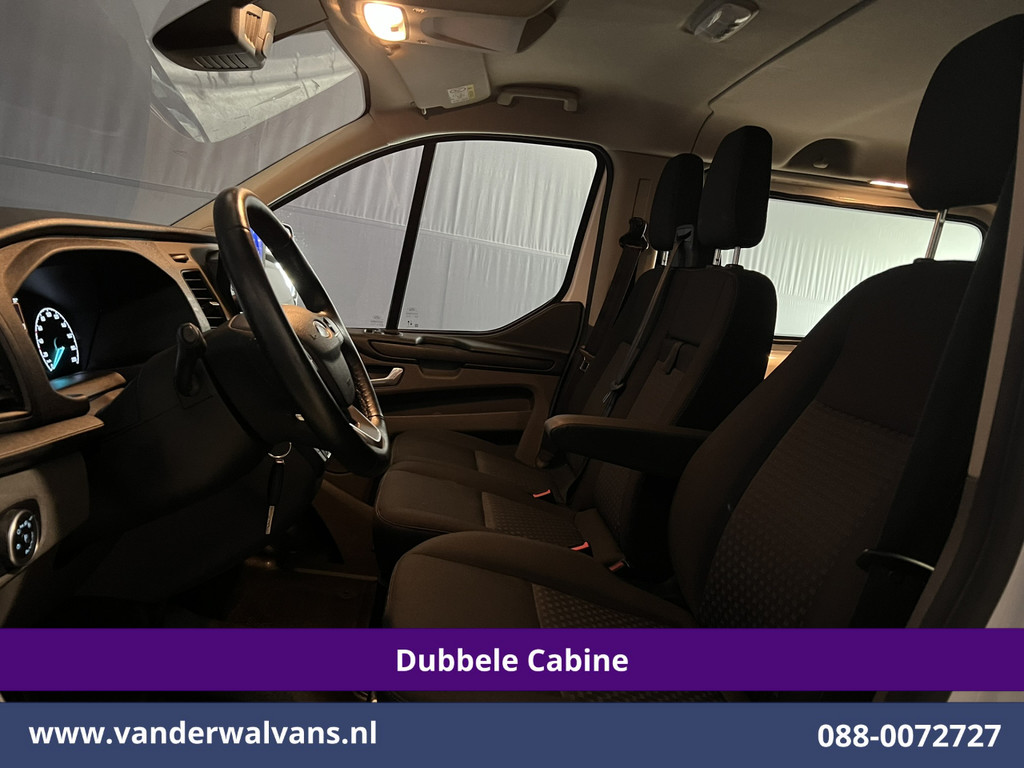 Ford Transit Custom 2.0 TDCI 131pk Automaat L2H1 Dubbele Cabine Euro6 Airco | 6-Zits | Camera | Navigatie | LED | Adaptieve Cruisecontrol Apple Carplay, Trekhaak, Stoelverwarming, Verwarmde voorruit 17