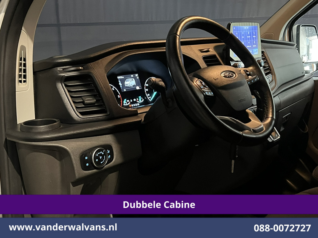 Ford Transit Custom 2.0 TDCI 131pk Automaat L2H1 Dubbele Cabine Euro6 Airco | 6-Zits | Camera | Navigatie | LED | Adaptieve Cruisecontrol Apple Carplay, Trekhaak, Stoelverwarming, Verwarmde voorruit 18
