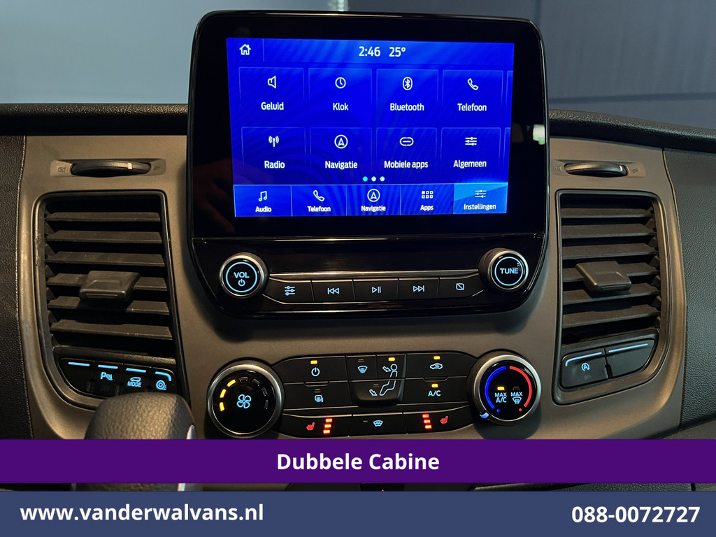 Ford Transit Custom 2.0 TDCI 131pk Automaat L2H1 Dubbele Cabine Euro6 Airco | 6-Zits | Camera | Navigatie | LED | Adaptieve Cruisecontrol Apple Carplay, Trekhaak, Stoelverwarming, Verwarmde voorruit 19