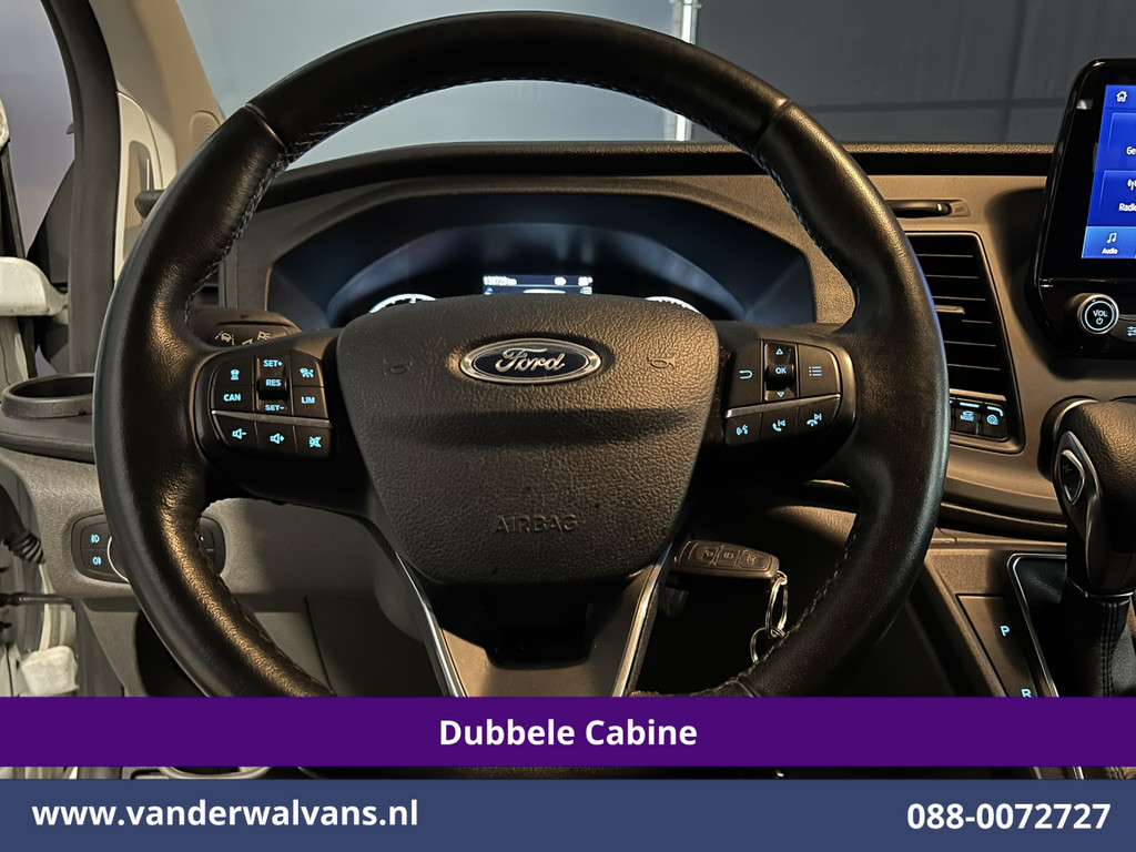 Ford Transit Custom 2.0 TDCI 131pk Automaat L2H1 Dubbele Cabine Euro6 Airco | 6-Zits | Camera | Navigatie | LED | Adaptieve Cruisecontrol Apple Carplay, Trekhaak, Stoelverwarming, Verwarmde voorruit 7