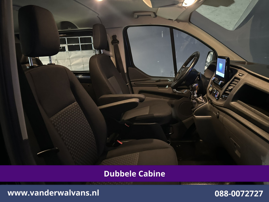 Ford Transit Custom 2.0 TDCI 131pk L2H1 Dubbele Cabine Euro6 Airco | 2x zijdeur | Navigatie Apple Carplay, Android Auto, LED, Cruisecontrol, Parkeersensoren, Stoelverwarming, 5-Zits 10