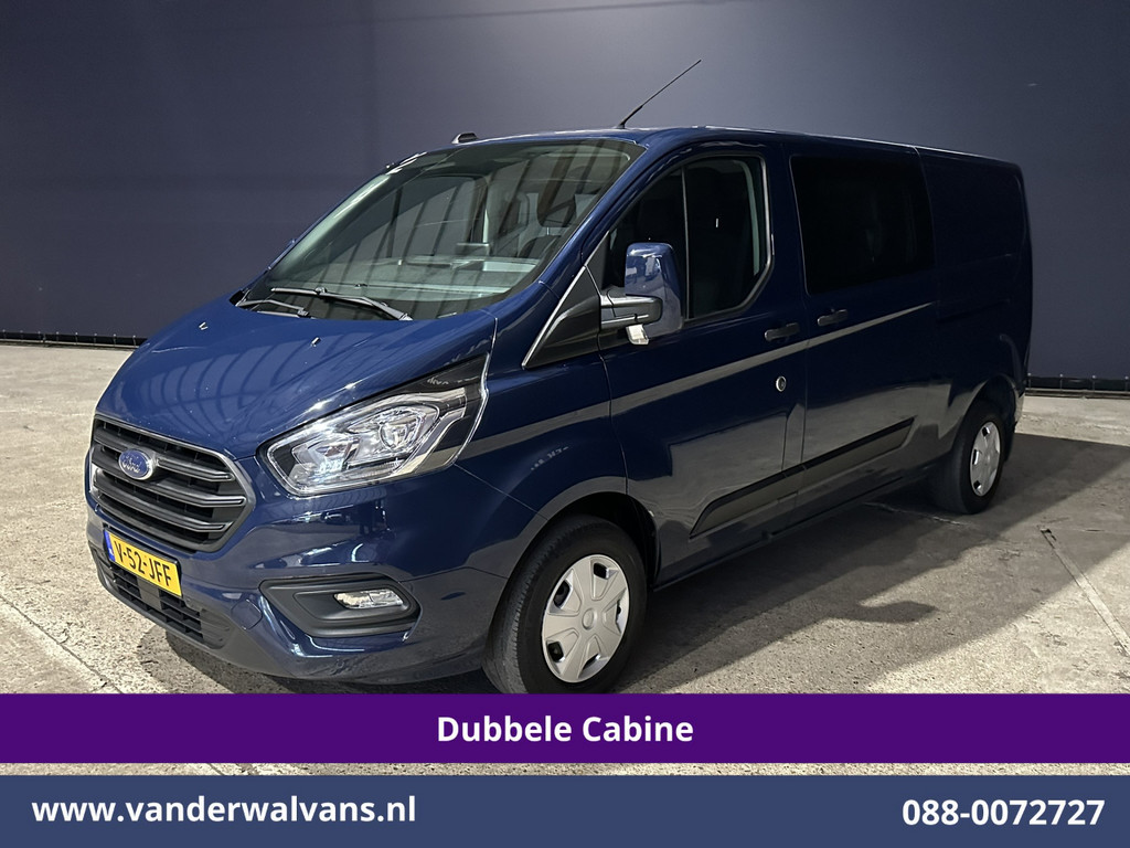 Ford Transit Custom 2.0 TDCI 131pk L2H1 Dubbele Cabine Euro6 Airco | 2x zijdeur | Navigatie Apple Carplay, Android Auto, LED, Cruisecontrol, Parkeersensoren, Stoelverwarming, 5-Zits 11