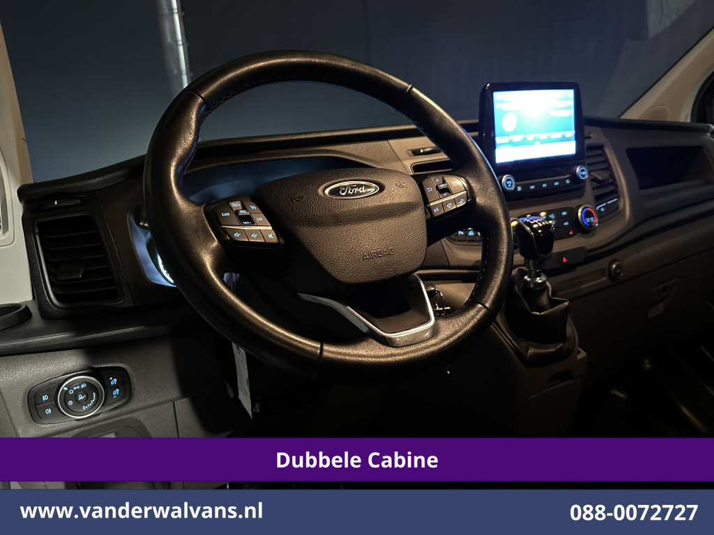 Ford Transit Custom 2.0 TDCI 131pk L2H1 Dubbele Cabine Euro6 Airco | 2x zijdeur | Navigatie Apple Carplay, Android Auto, LED, Cruisecontrol, Parkeersensoren, Stoelverwarming, 5-Zits 17