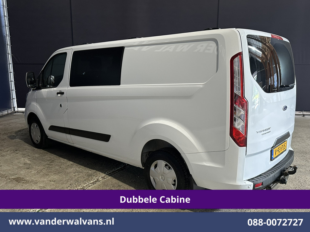 Ford Transit Custom 2.0 TDCI 131pk L2H1 Dubbele Cabine Euro6 Airco | 5-Zits | Xenon | Navigatie | Cruisecontrol | LED | 2800kg Trekhaak Stoelverwarming, Parkeersensoren, Achterklep 11