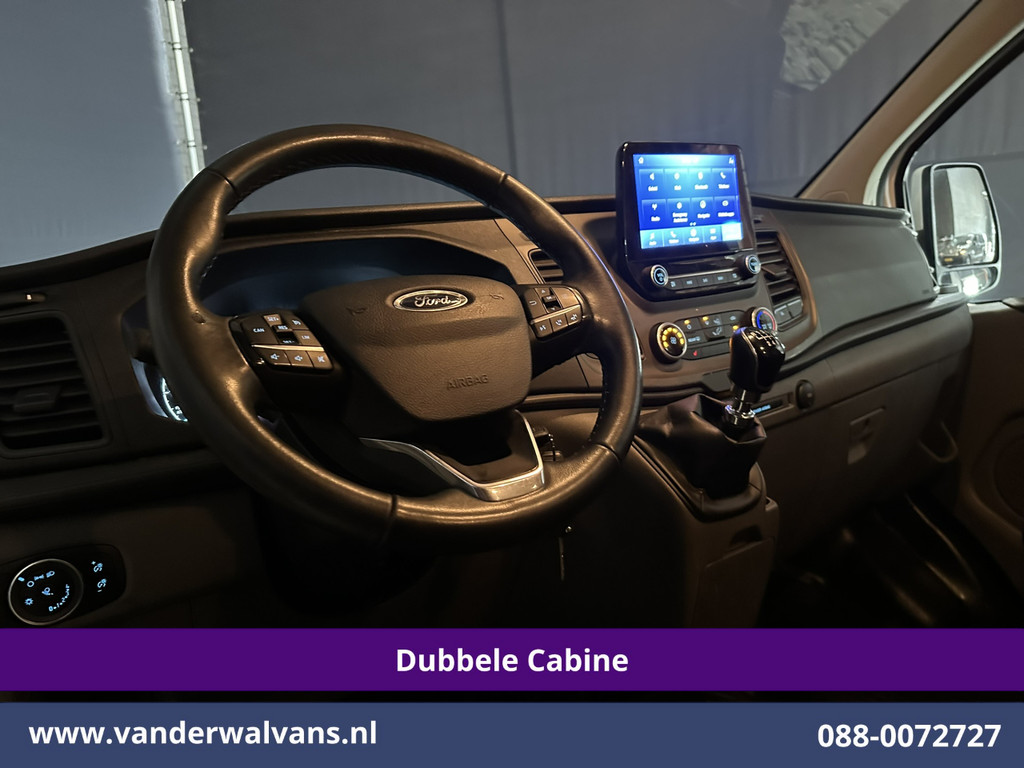 Ford Transit Custom 2.0 TDCI 131pk L2H1 Dubbele Cabine Euro6 Airco | 5-Zits | Xenon | Navigatie | Cruisecontrol | LED | 2800kg Trekhaak Stoelverwarming, Parkeersensoren, Achterklep 16