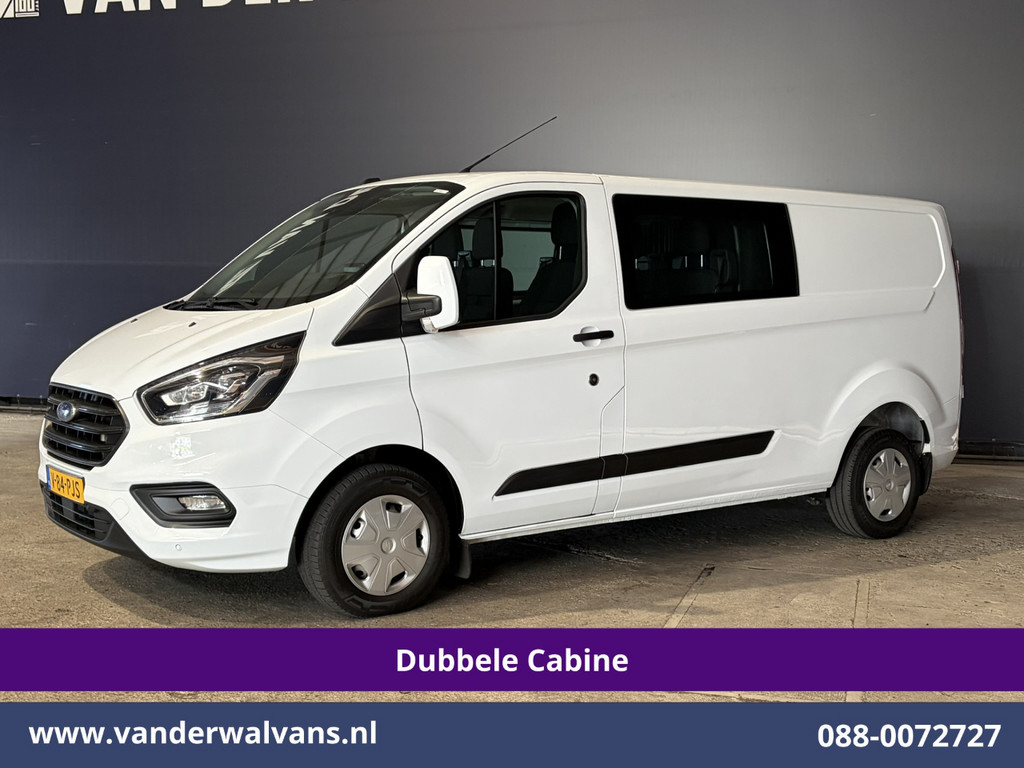 Ford Transit Custom 2.0 TDCI 131pk L2H1 Dubbele Cabine Euro6 Airco | 6-Zits | Camera | Apple Carplay | Xenon | Cruisecontrol 2540kg Trekhaak, Android Auto, Verwarmde voorruit, Parkeersensoren 11