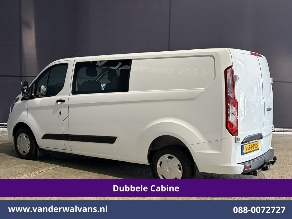 Ford Transit Custom 2.0 TDCI 131pk L2H1 Dubbele Cabine Euro6 Airco | 6-Zits | Camera | Apple Carplay | Xenon | Cruisecontrol 2540kg Trekhaak, Android Auto, Verwarmde voorruit, Parkeersensoren 12