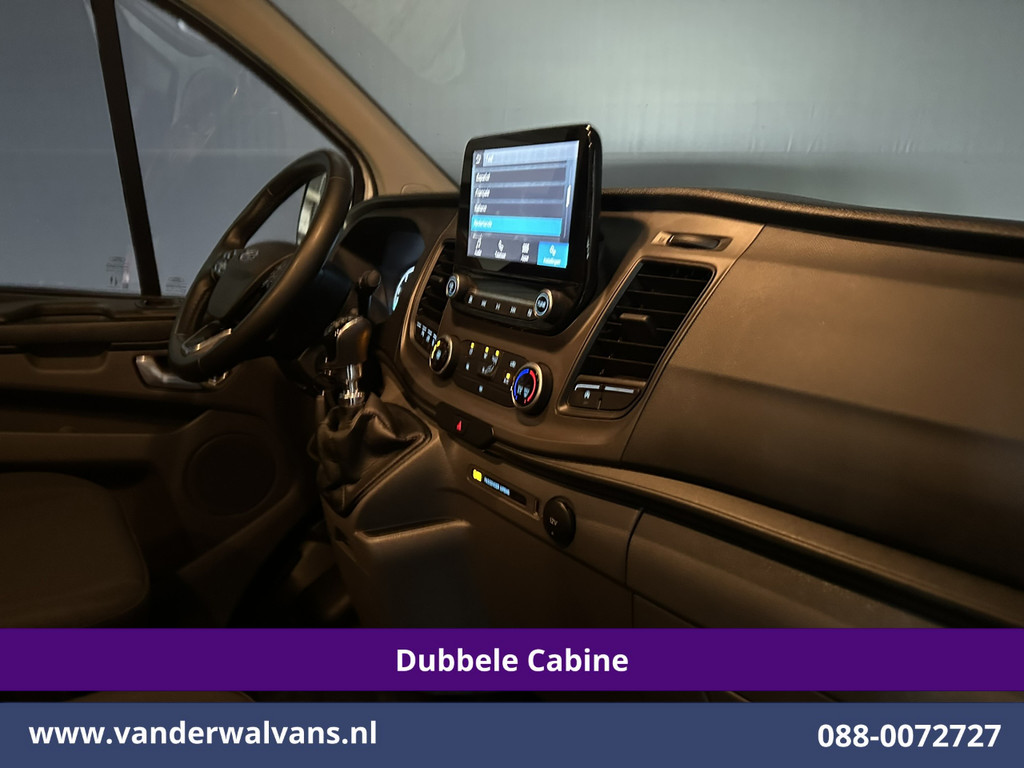 Ford Transit Custom 2.0 TDCI 131pk L2H1 Dubbele Cabine Euro6 Airco | 6-Zits | Camera | Apple Carplay | Xenon | Cruisecontrol 2540kg Trekhaak, Android Auto, Verwarmde voorruit, Parkeersensoren 15