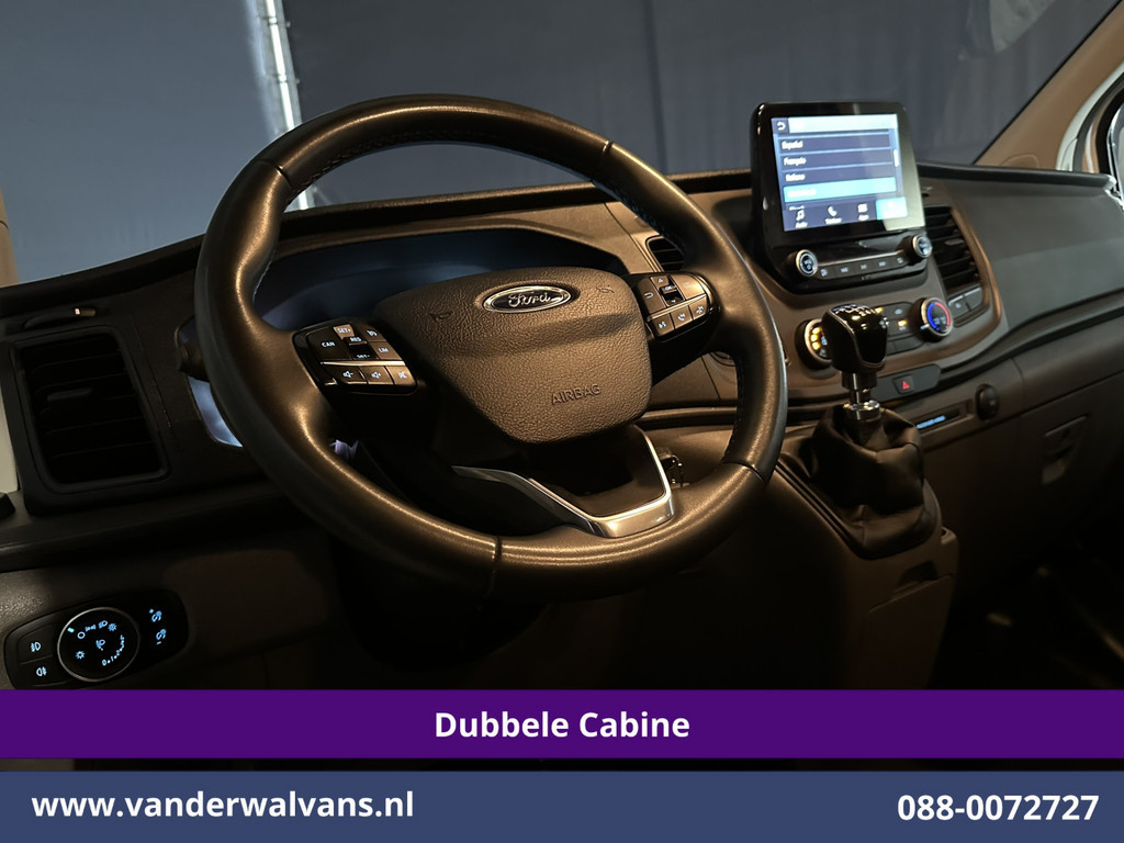 Ford Transit Custom 2.0 TDCI 131pk L2H1 Dubbele Cabine Euro6 Airco | 6-Zits | Camera | Apple Carplay | Xenon | Cruisecontrol 2540kg Trekhaak, Android Auto, Verwarmde voorruit, Parkeersensoren 16