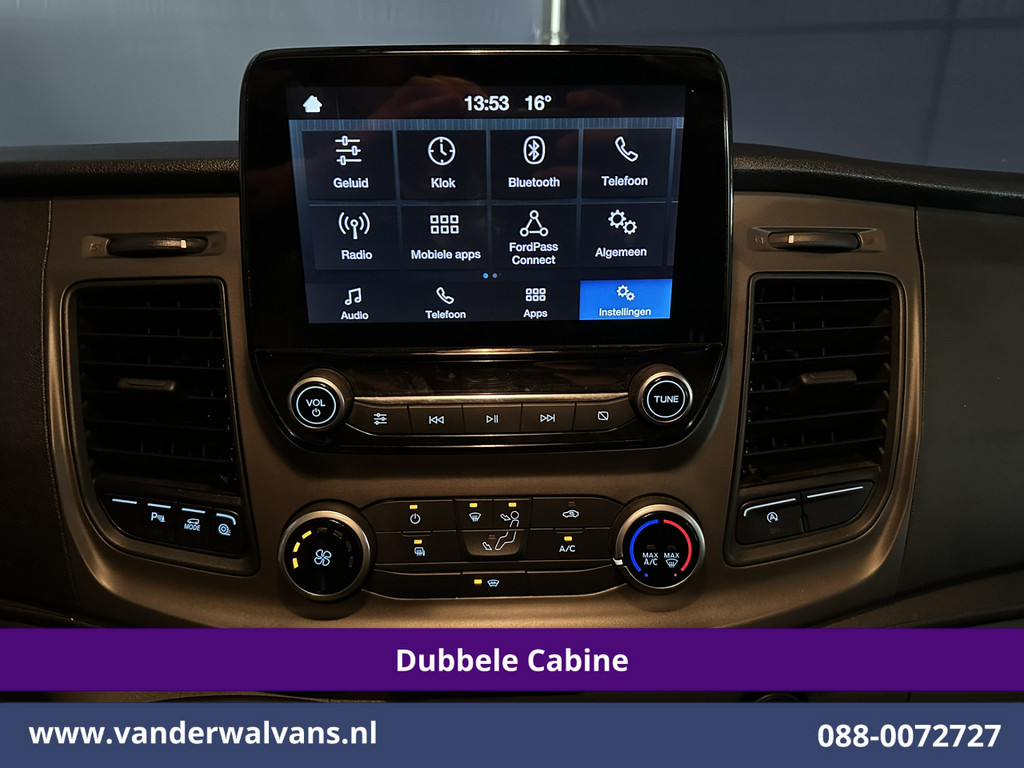 Ford Transit Custom 2.0 TDCI 131pk L2H1 Dubbele Cabine Euro6 Airco | 6-Zits | Camera | Apple Carplay | Xenon | Cruisecontrol 2540kg Trekhaak, Android Auto, Verwarmde voorruit, Parkeersensoren 17