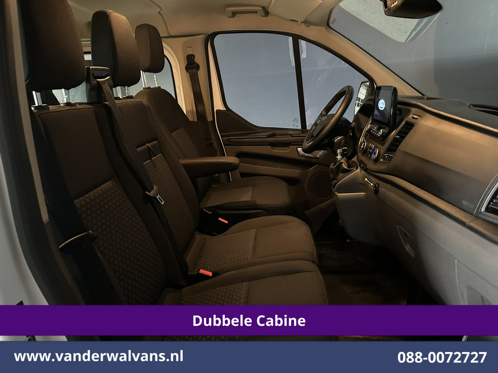 Ford Transit Custom 2.0 TDCI 131pk L2H1 Dubbele Cabine Euro6 Airco | 6-Zits | Camera | Apple Carplay | Xenon | Cruisecontrol 2540kg Trekhaak, Android Auto, Verwarmde voorruit, Parkeersensoren 9