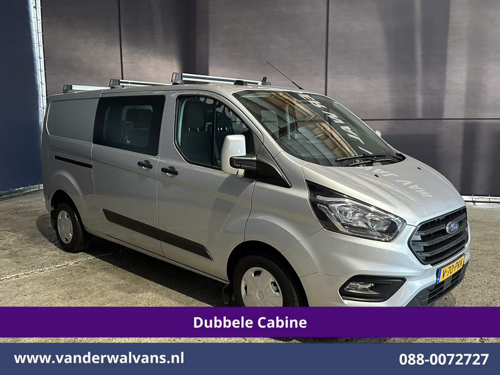 Ford Transit Custom 2.0 TDCI 131pk L2H1 Dubbele Cabine Euro6 Airco | 6-Zits | Camera | Navigatie | Apple Carplay | LED | Cruisecontrol Android Auto, Parkeersensoren, 2800kg Trekhaak, Dakdragers 11