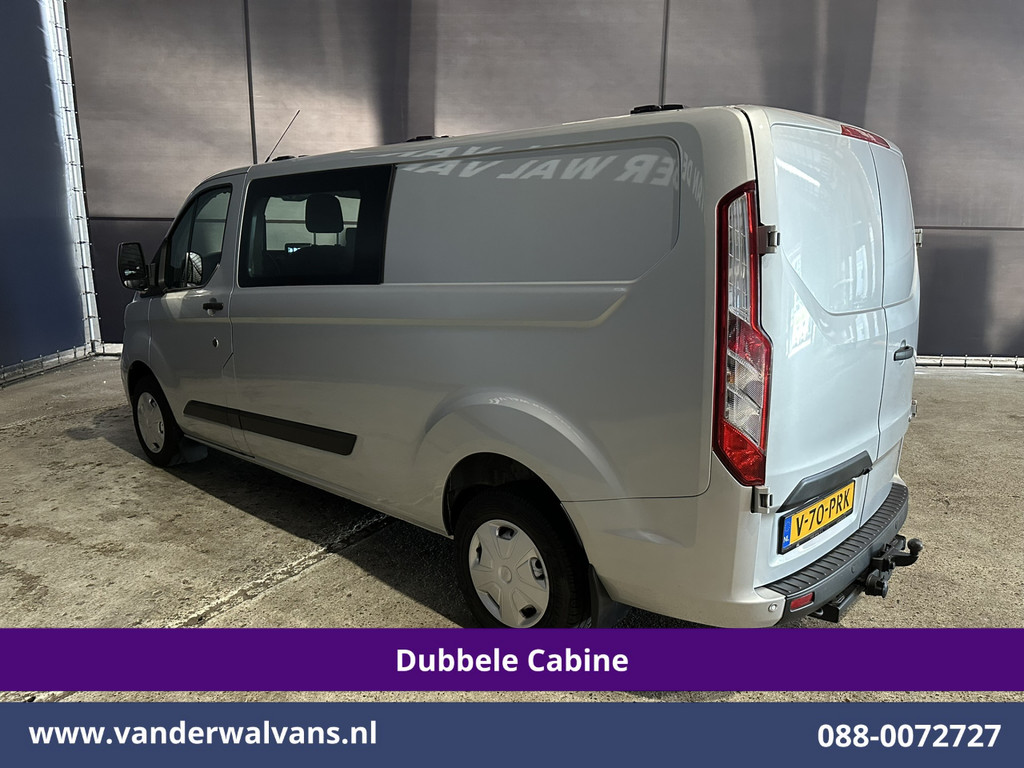 Ford Transit Custom 2.0 TDCI 131pk L2H1 Dubbele Cabine Euro6 Airco | 6-Zits | Camera | Navigatie | Apple Carplay | LED | Cruisecontrol Android Auto, Parkeersensoren, 2800kg Trekhaak, Dakdragers 13