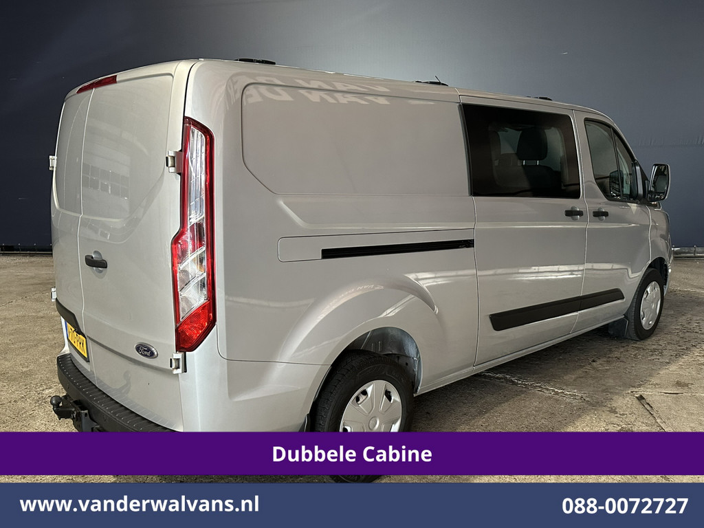 Ford Transit Custom 2.0 TDCI 131pk L2H1 Dubbele Cabine Euro6 Airco | 6-Zits | Camera | Navigatie | Apple Carplay | LED | Cruisecontrol Android Auto, Parkeersensoren, 2800kg Trekhaak, Dakdragers 14