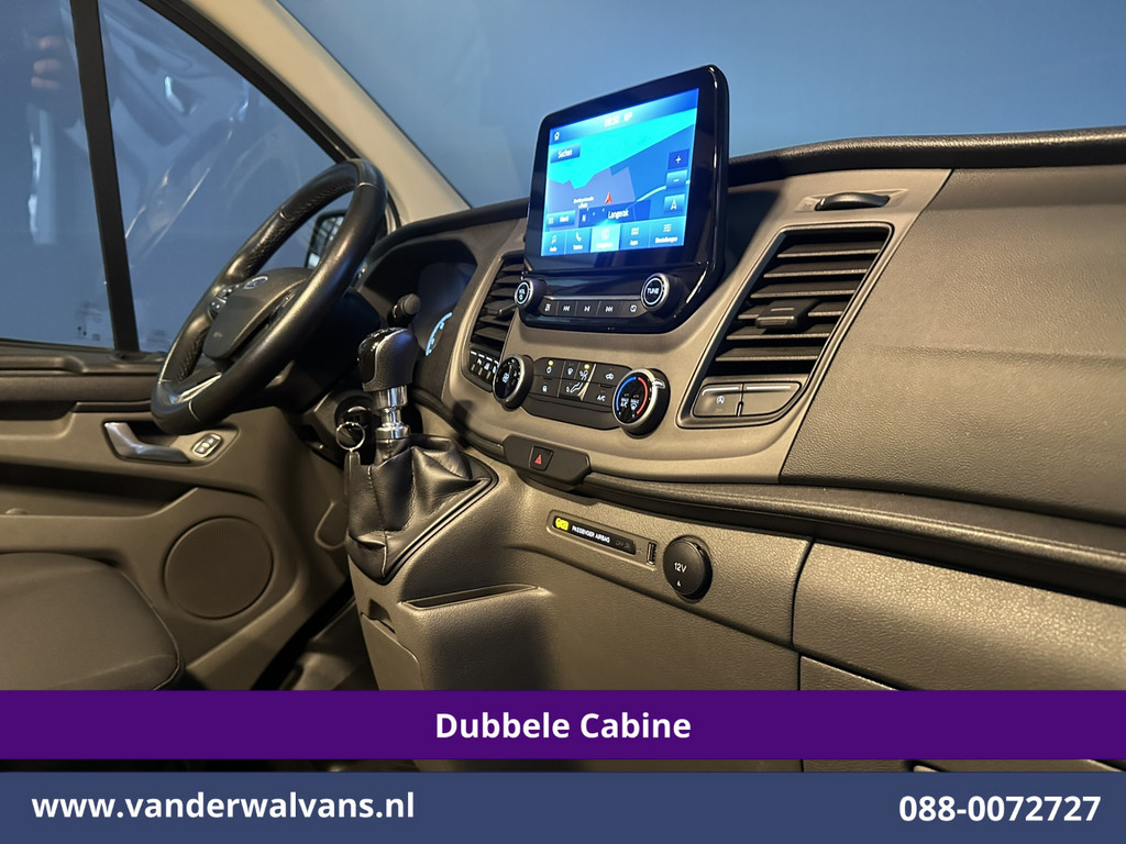 Ford Transit Custom 2.0 TDCI 131pk L2H1 Dubbele Cabine Euro6 Airco | 6-Zits | Camera | Navigatie | Apple Carplay | LED | Cruisecontrol Android Auto, Parkeersensoren, 2800kg Trekhaak, Dakdragers 16