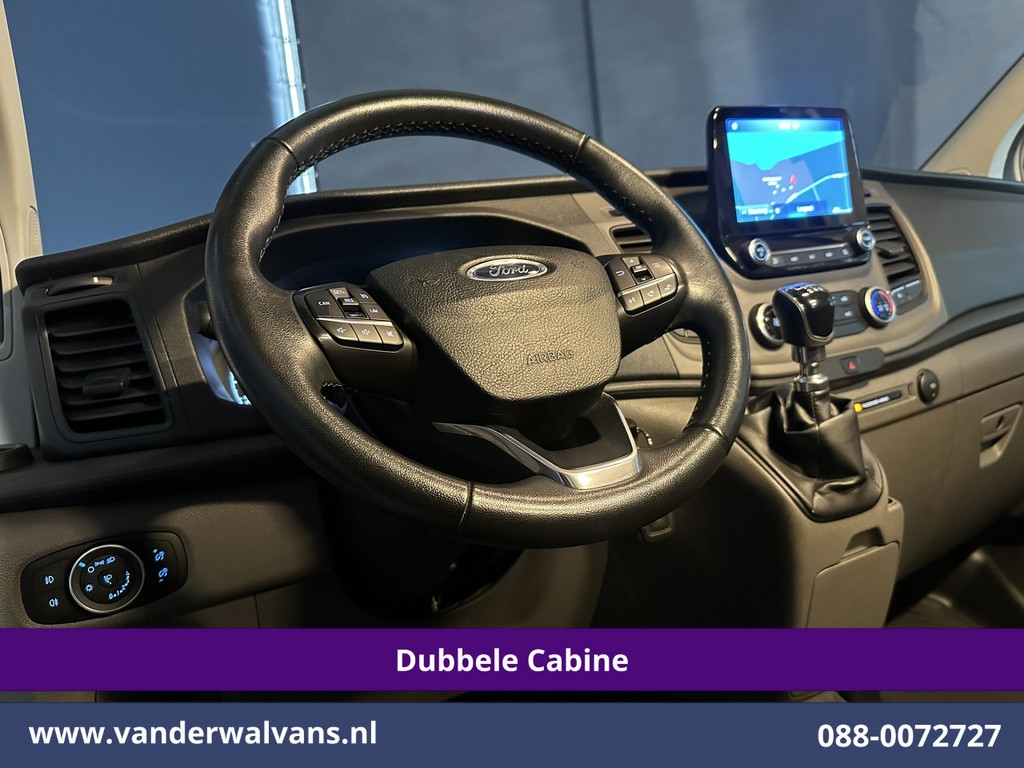 Ford Transit Custom 2.0 TDCI 131pk L2H1 Dubbele Cabine Euro6 Airco | 6-Zits | Camera | Navigatie | Apple Carplay | LED | Cruisecontrol Android Auto, Parkeersensoren, 2800kg Trekhaak, Dakdragers 17