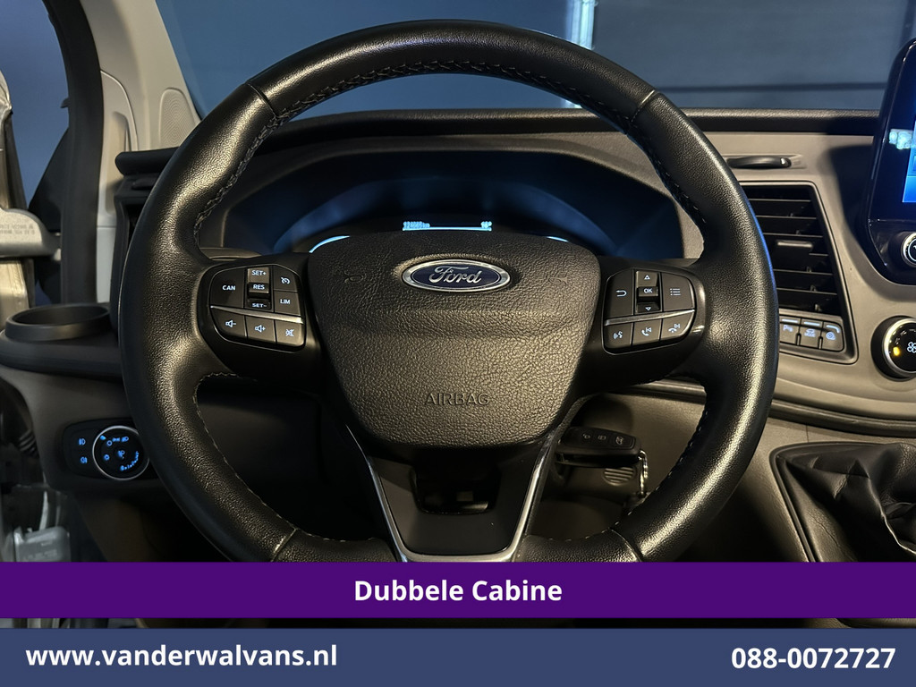 Ford Transit Custom 2.0 TDCI 131pk L2H1 Dubbele Cabine Euro6 Airco | 6-Zits | Camera | Navigatie | Apple Carplay | LED | Cruisecontrol Android Auto, Parkeersensoren, 2800kg Trekhaak, Dakdragers 7