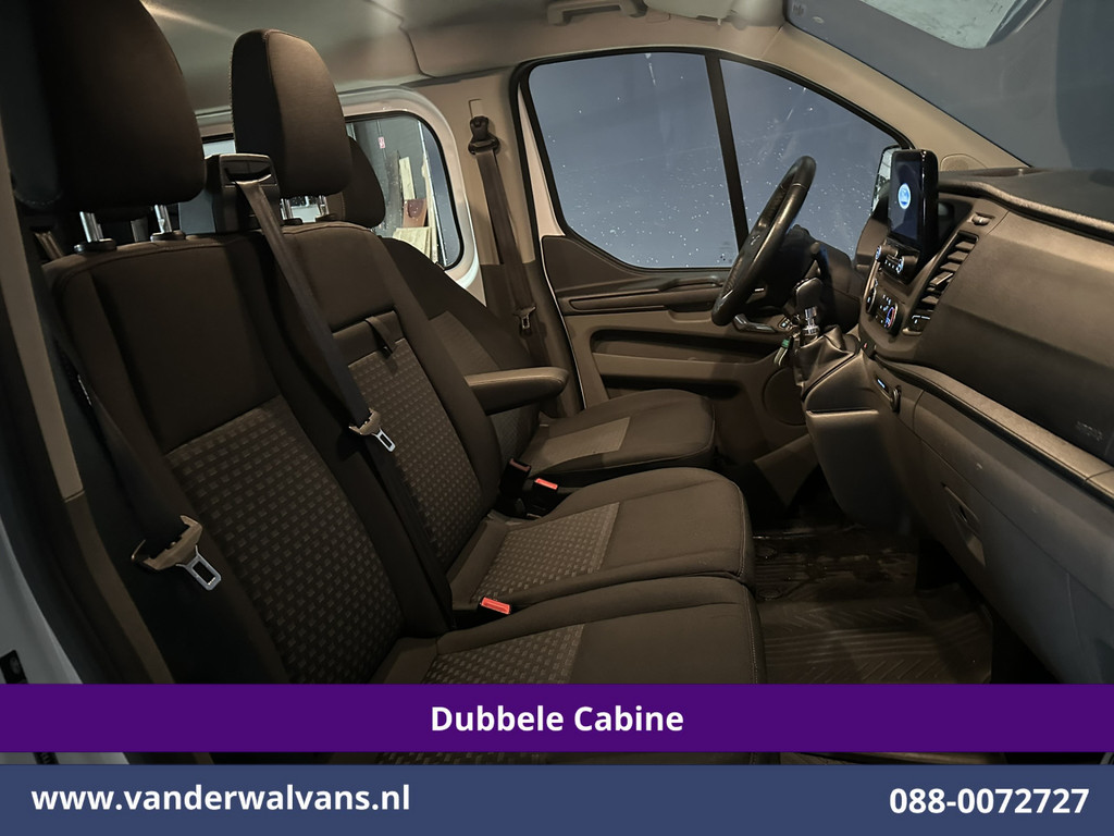 Ford Transit Custom 2.0 TDCI 131pk L2H1 Dubbele Cabine Euro6 Airco | 6-Zits | Camera | Navigatie | LED | Apple Carplay Android Auto, Cruisecontrol, Verwarmde voorruit, Stoelverwarming, Parkeersensoren 10