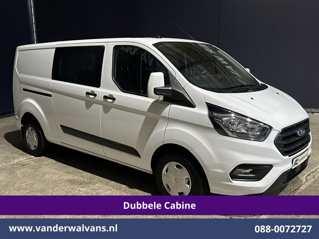 Ford Transit Custom 2.0 TDCI 131pk L2H1 Dubbele Cabine Euro6 Airco | 6-Zits | Camera | Navigatie | LED | Apple Carplay Android Auto, Cruisecontrol, Verwarmde voorruit, Stoelverwarming, Parkeersensoren 12