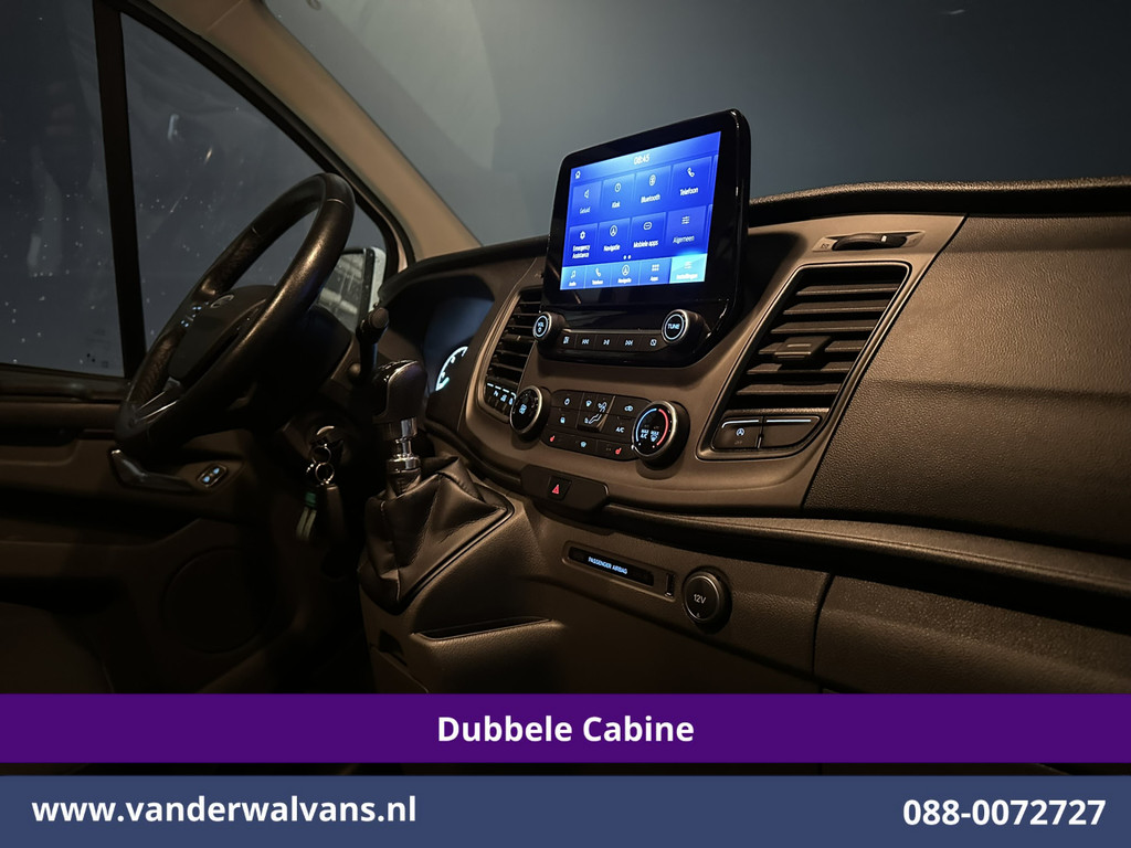 Ford Transit Custom 2.0 TDCI 131pk L2H1 Dubbele Cabine Euro6 Airco | 6-Zits | Camera | Navigatie | LED | Apple Carplay Android Auto, Cruisecontrol, Verwarmde voorruit, Stoelverwarming, Parkeersensoren 16