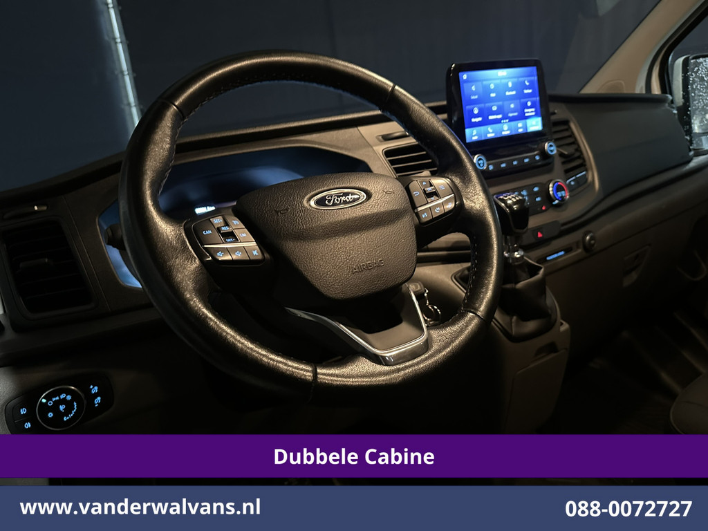 Ford Transit Custom 2.0 TDCI 131pk L2H1 Dubbele Cabine Euro6 Airco | 6-Zits | Camera | Navigatie | LED | Apple Carplay Android Auto, Cruisecontrol, Verwarmde voorruit, Stoelverwarming, Parkeersensoren 17