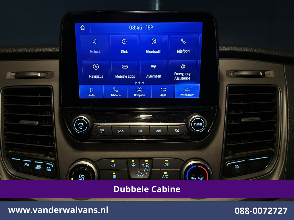 Ford Transit Custom 2.0 TDCI 131pk L2H1 Dubbele Cabine Euro6 Airco | 6-Zits | Camera | Navigatie | LED | Apple Carplay Android Auto, Cruisecontrol, Verwarmde voorruit, Stoelverwarming, Parkeersensoren 19