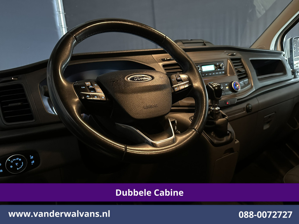 Ford Transit Custom 2.0 TDCI 131pk L2H1 Dubbele Cabine Euro6 Airco | 6-Zits | Cruisecontrol | 2550kg Trekhaak Verwarmde voorruit, Parkeersensoren 12