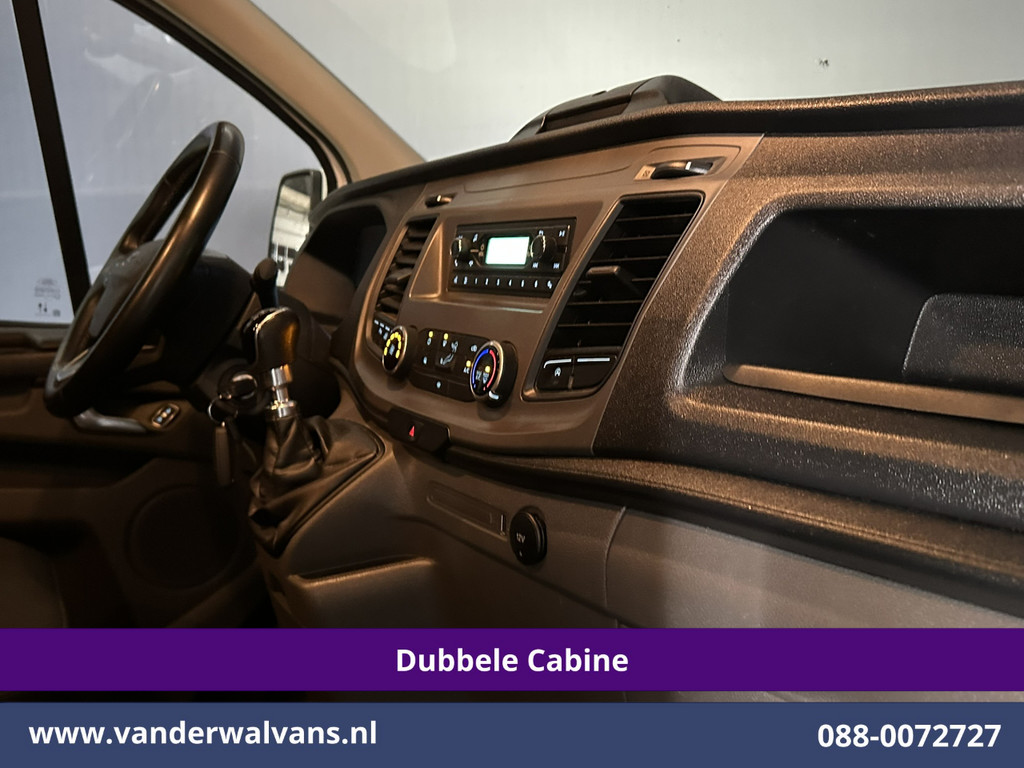 Ford Transit Custom 2.0 TDCI 131pk L2H1 Dubbele Cabine Euro6 Airco | 6-Zits | Cruisecontrol | 2550kg Trekhaak Verwarmde voorruit, Parkeersensoren 12