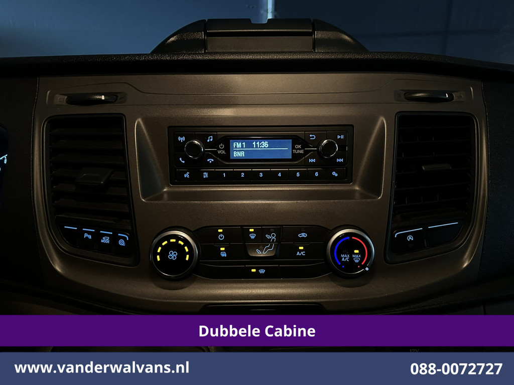 Ford Transit Custom 2.0 TDCI 131pk L2H1 Dubbele Cabine Euro6 Airco | 6-Zits | Cruisecontrol | 2550kg Trekhaak Verwarmde voorruit, Parkeersensoren 14